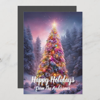 Christmas pine 83, Happy Holidays,1 card