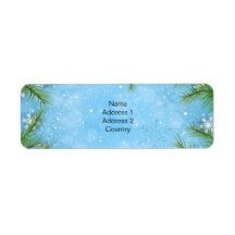 Christmas Pine Address Label