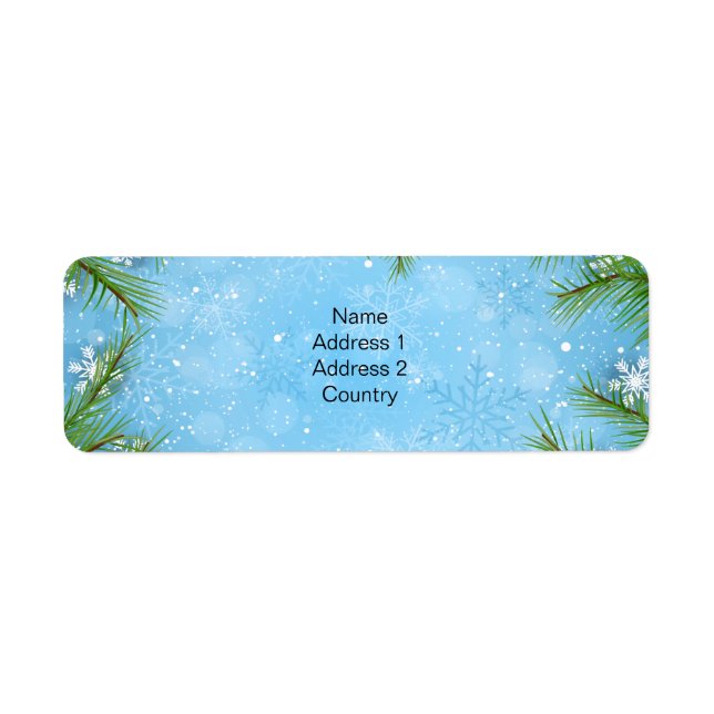 Christmas Pine Address Label (Front)