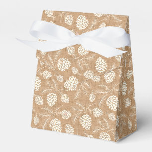 Christmas pine cones favour box