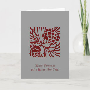 Christmas Pine cones Greeting Card