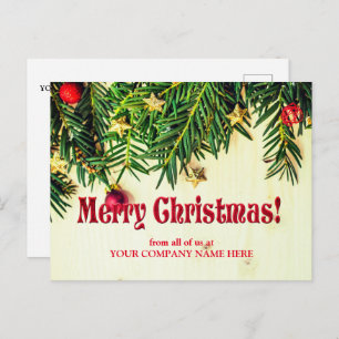 Christmas Pine Cones    Greeting Cute Postcard