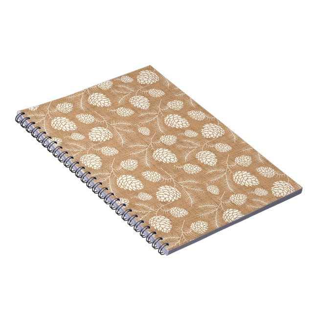 Christmas pine cones notebook (Right Side)