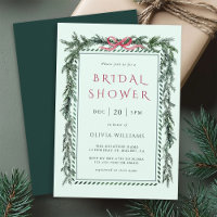 Christmas Pine Garland Bridal Shower Light Green