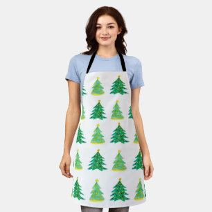 Christmas Pine Pattern Apron