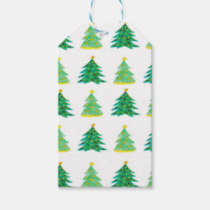 Christmas Pine Pattern Gift Tags