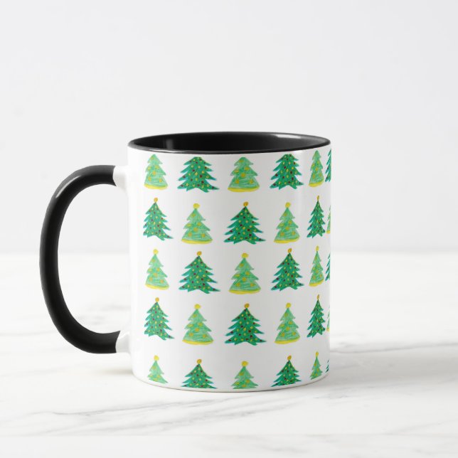 Christmas Pine Pattern Mug (Left)