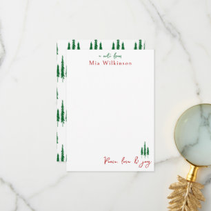 Christmas Pine Tree Note Card
