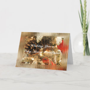 Christmas Pinecones- customise as deisred Holiday Card