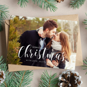 Christmas Pines Photo Greeting Holiday Card