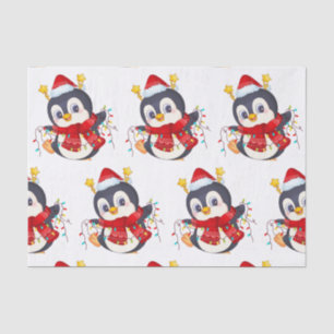 Christmas Pinguin with Lights Tissue Paper