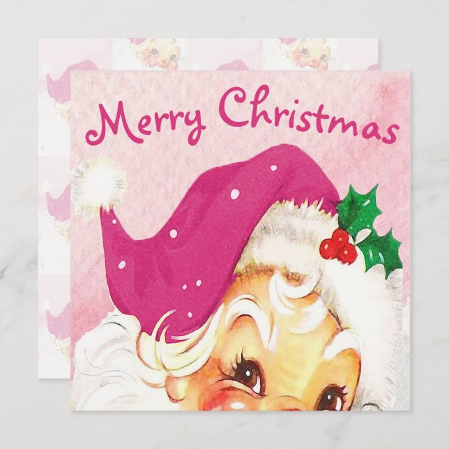 Christmas Pink Santa Custom (Front/Back)