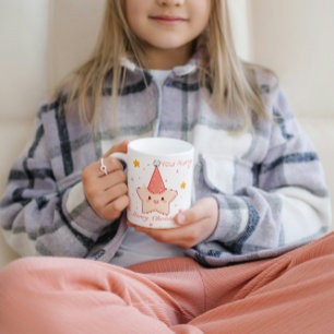 Christmas Pink Star Hat Coffee Mug