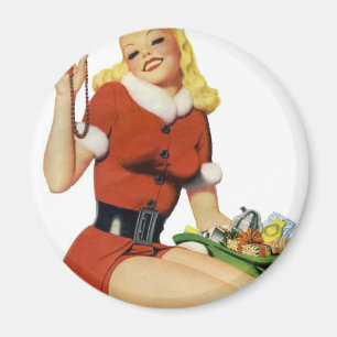 Christmas Pinup Magnet