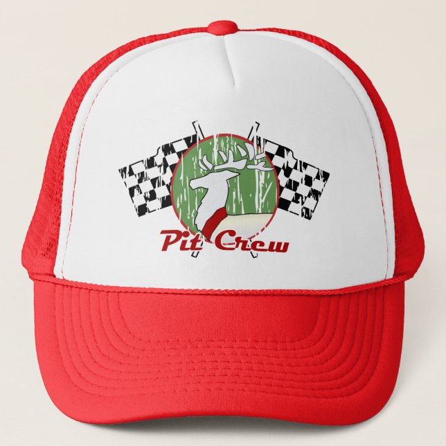 Christmas Pit Crew Trucker Hat (Front)