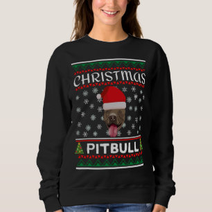 Christmas Pitbull 2020 Merry Santa Claus Christmas Sweatshirt