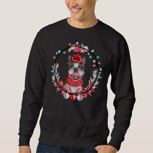Christmas Pitbull For Pet Lovers Sweatshirt (Front)