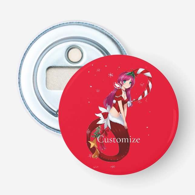 Christmas Pixie Mermaid Thunder_Cove Bottle Opener (Front)