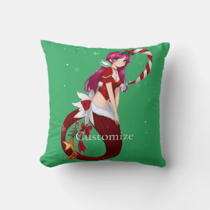 Christmas Pixie Mermaid Thunder_Cove Cushion