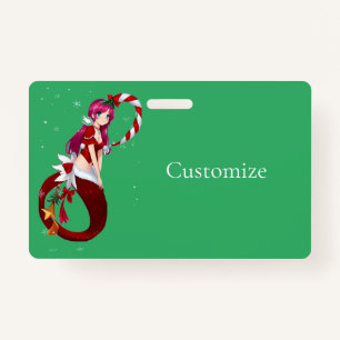 Christmas Pixie Mermaid Thunder_Cove ID Badge