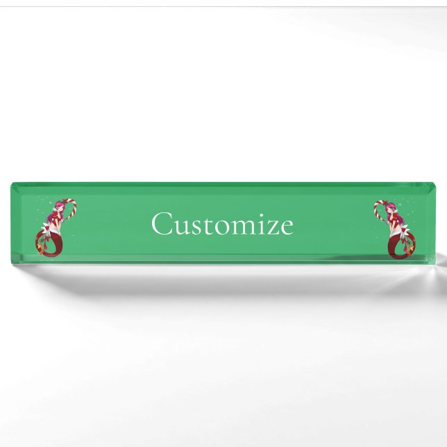 Christmas Pixie Mermaid Thunder_Cove Nameplate (Front)