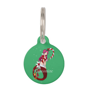 Christmas Pixie Mermaid Thunder_Cove Pet Tag