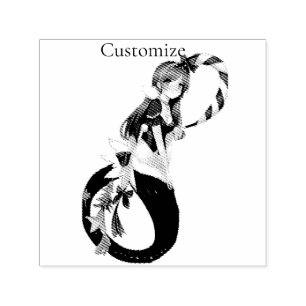 Christmas Pixie Mermaid Thunder_Cove  Self-inking Stamp