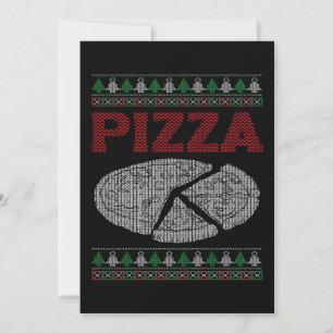 Christmas Pizza Lover Funny Winter Holiday Gift Card