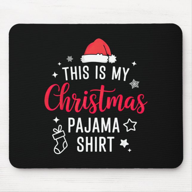 Christmas Pj Pajama Pjs  Mouse Pad (Front)