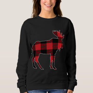 Christmas Pjs Men Boys Kids Family Matching Moose  Sweatshirt