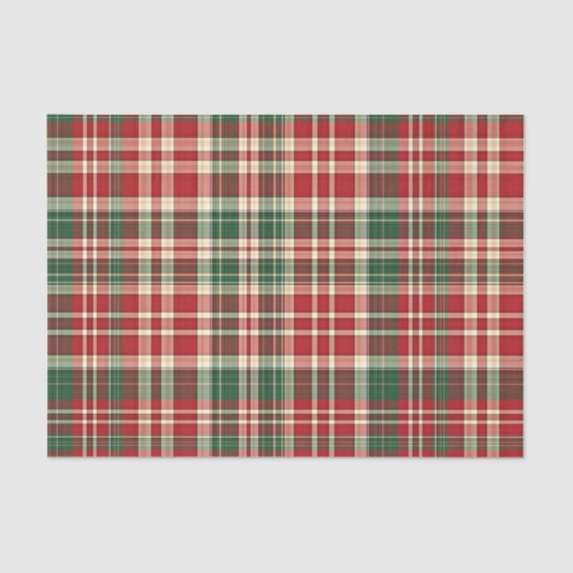 Christmas Plaid 01-TISSUE WRAPPING PAPER (Front)