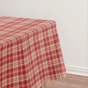 Christmas Plaid 03-Cotton Tablecloth 52x70