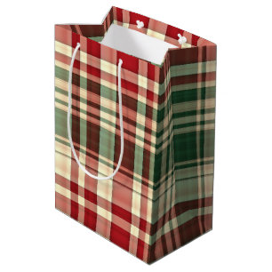 Christmas Plaid 06-GIFT BAG M