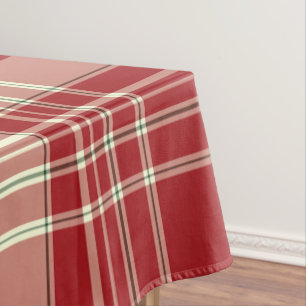 Christmas Plaid 07-Cotton Tablecloth 52x70