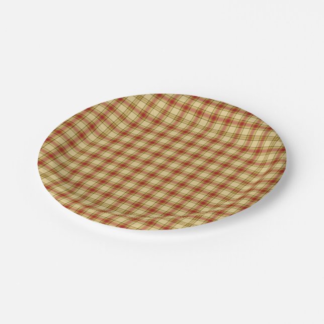 Christmas Plaid 09-PAPER PLATES (Angled)