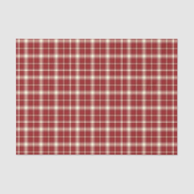 Christmas Plaid 10-TISSUE WRAPPING PAPER (Front)