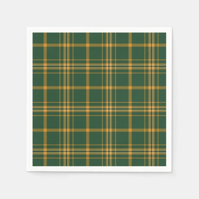 Christmas Plaid 13-PAPER PARTY NAPKINS (Front)