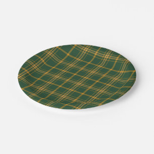 Christmas Plaid 13-PAPER PLATES