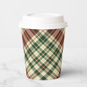 Christmas Plaid 14-PAPER CUPS