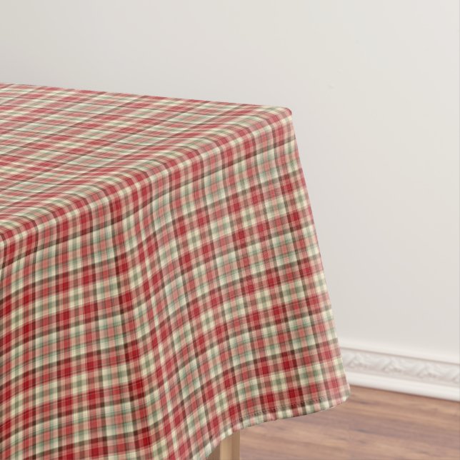 Christmas Plaid 19-Cotton Tablecloth 52x70 (In Situ)