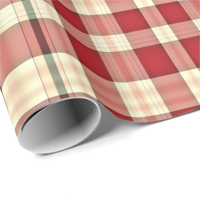 Christmas Plaid 20-GIFT WRAPPING PAPER (Roll Corner)