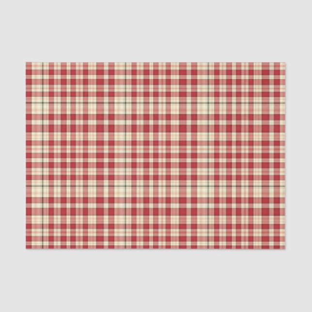 Christmas Plaid 20-TISSUE WRAPPING PAPER (Front)