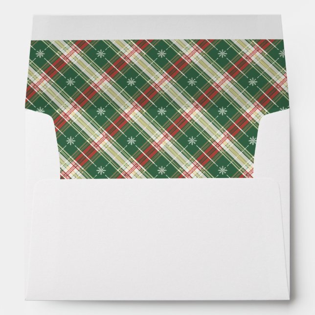 Christmas Plaid 5 Envelope (Back (Bottom))