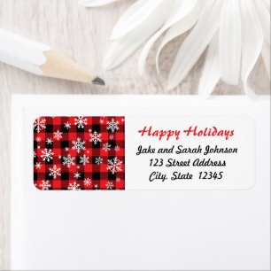 Christmas Plaid and Snowflake