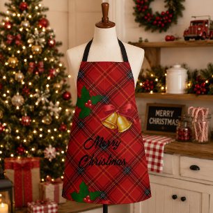 Christmas Plaid Apron