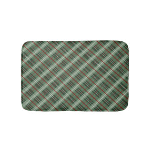 Christmas Plaid Bath Mat