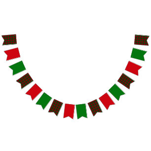 Christmas Plaid Bunting