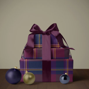 Christmas plaid classic holiday simple wrapping paper