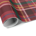 Christmas plaid classic red holiday  wrapping paper<br><div class="desc">A classic holiday plaid of red,  green,  blue,  gold and white makes for a perfect gift wrap for Christmas gifts and more. Coordinates with the Lea Delaveris Design merry and bright plaid collection.</div>