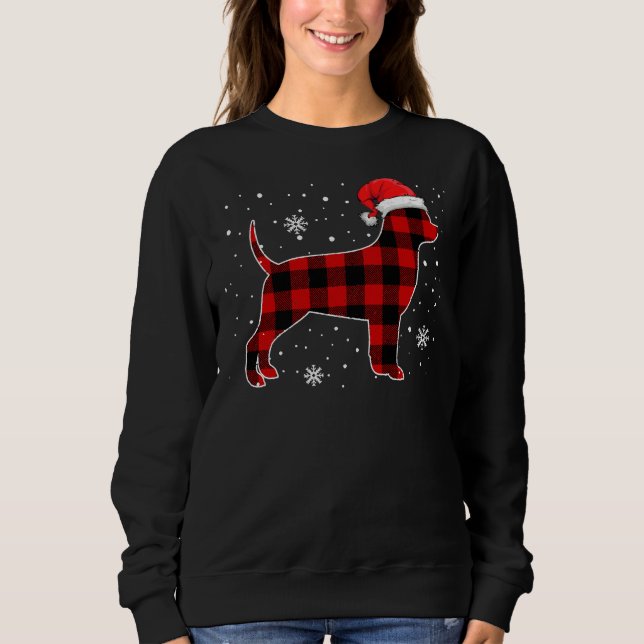 Christmas Plaid Dog Christmas Chihuahua Pajama Sweatshirt (Front)